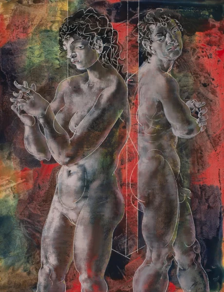 Hans Erni — Pyramus und Thisbe, 2004