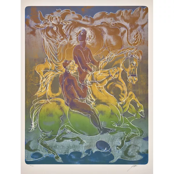 Hans Erni — "Reiterpaar begegnet Io".