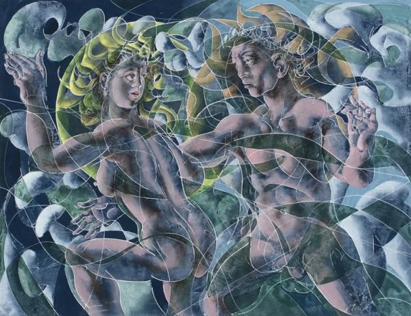 Hans Erni — Tag vertreibt Nacht, 2001