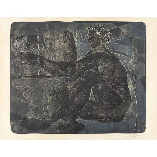 Hans Erni — Der sitzende Maler.