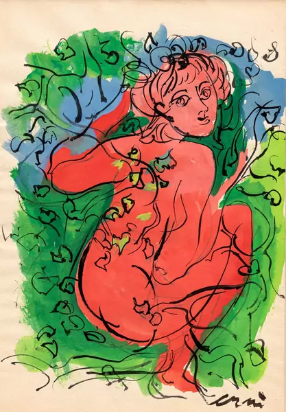 Femme nue de dos