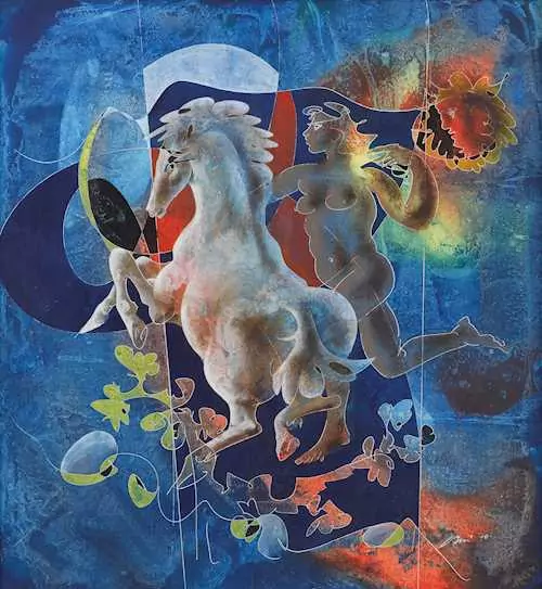 HANS ERNI — Frau mit Pferd. 1970. — Koller Auktionen