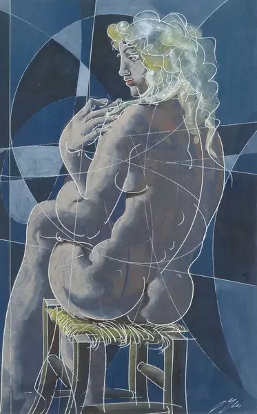 HANS ERNI — Sitzender Frauenakt. — Koller Auktionen