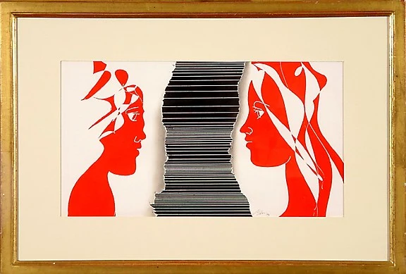 Hans Erni — Zwei Gesichter, 1974