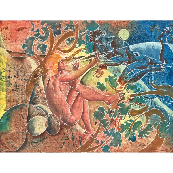 Hans Erni — "Pan et Flutiste".