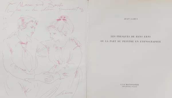 Hans Erni — 3 Bücher: Jean Gabus. Les fresques de Hans Erni ou la part du peintre en ethnographie