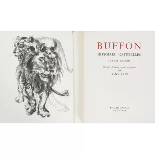 Hans Erni — "Buffon, Histoires naturelles".