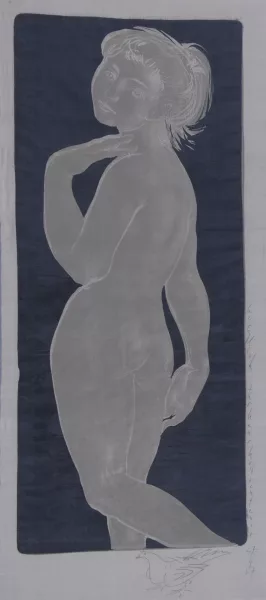 Hans Erni — Mädchen mit erhobenem Arm, 1956