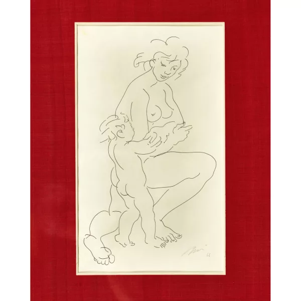 Hans Erni — "Mère se retournant vers l'enfant".