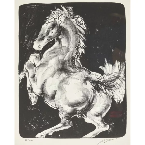 Hans Erni — "Sich aufbäumendes Pferd".