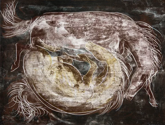 Hans Erni — Zwei Pferde, 1950