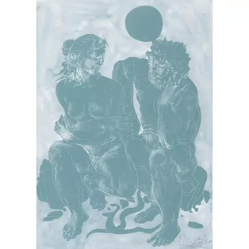 "Asklepios und Mädchen"