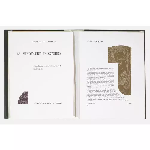 Jean-Marie Ellenberger: "Le Minotaure d′Octobre"