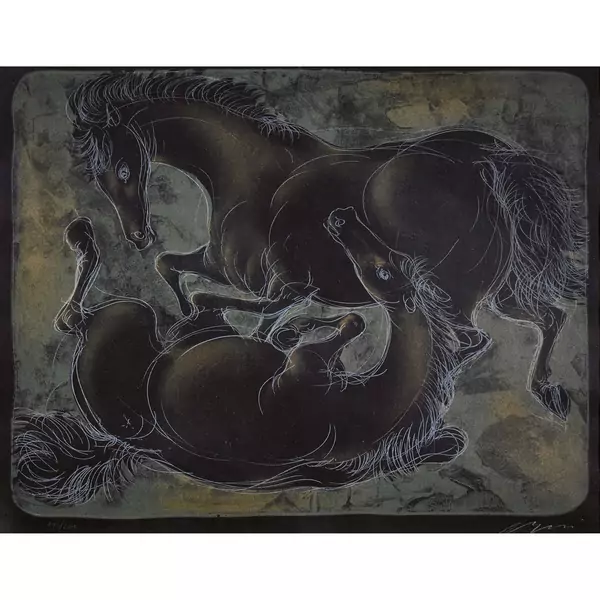 "Zwei Pferde III"