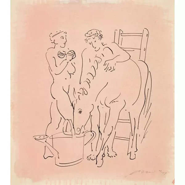 Mann, Frau und Pferd