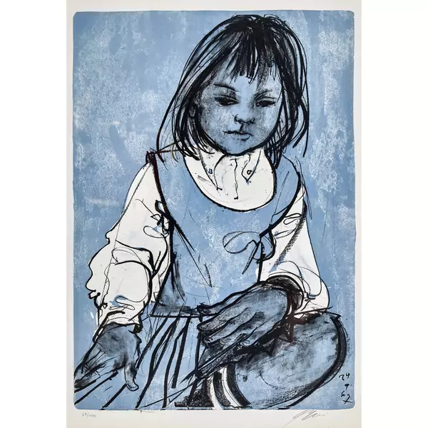 "Sibylle auf Blau"