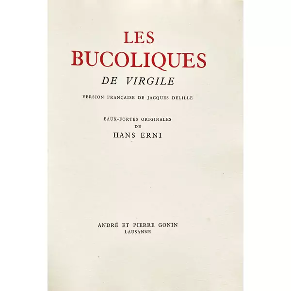 Vergil: "Les Bucoliques"