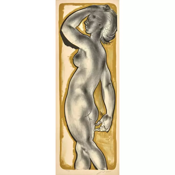 "Mädchen mit erhobenem Arm"