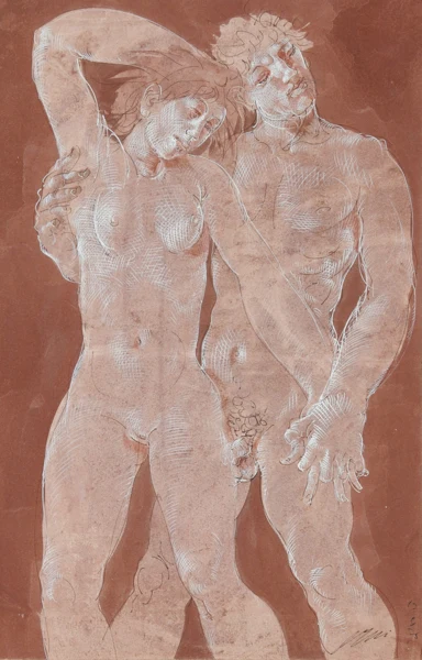 Hans Erni — Junges Paar, 1975
