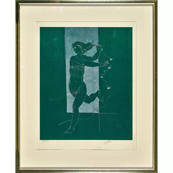 Hans Erni — "Mädchen mit Girlande".