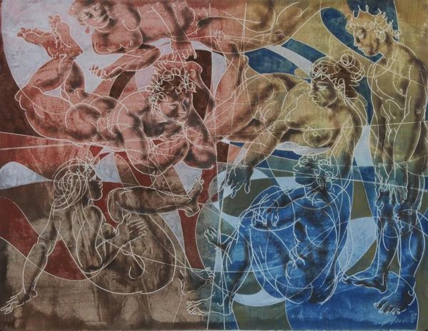 Hans Erni — Figurengruppe, 1989