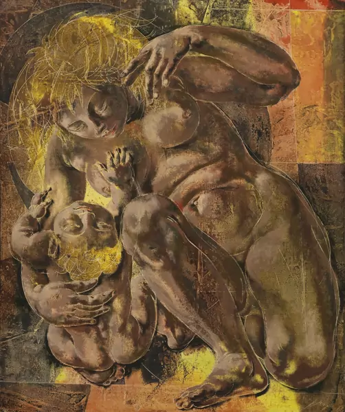Hans Erni — Mutter mit Kind, 1962