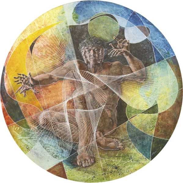 Hans Erni — L'homme cybernète, 1998