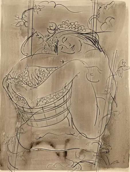 Vendangeuse Endormie