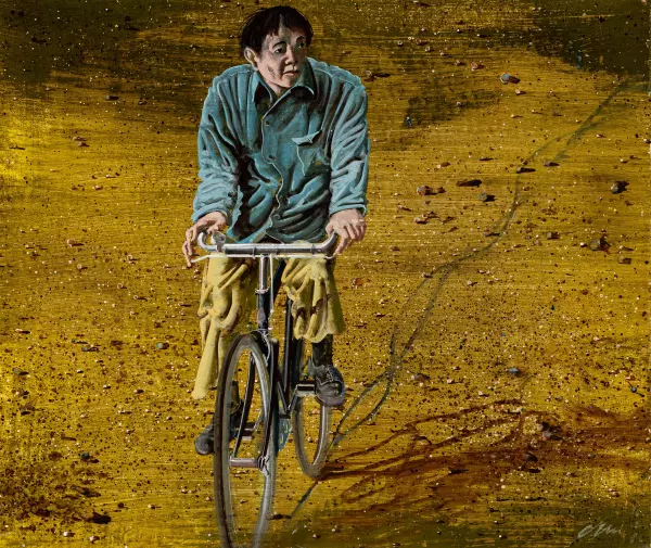 Radfahrer querfeldein