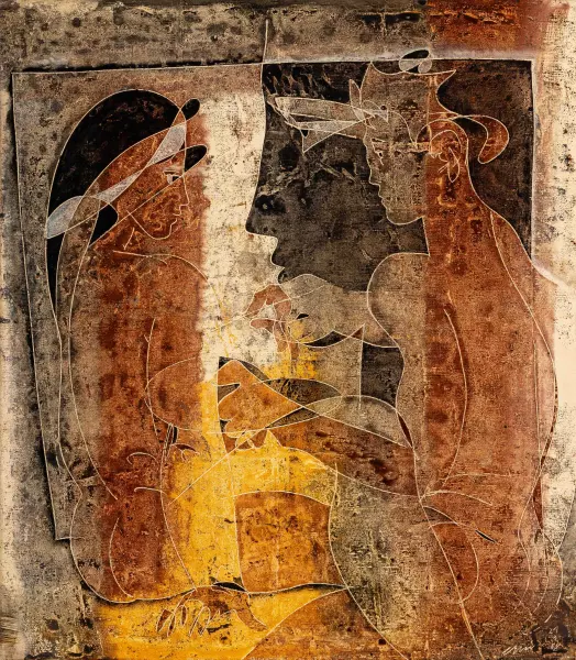 Peintre, toile et modèle. 1968