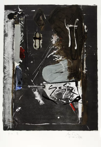 Hans Falk — 2 Blätter: Ohne Titel; Ohne Titel, 1982