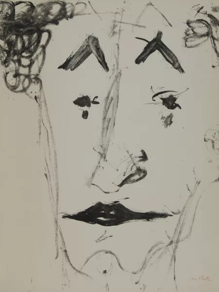Hans Falk — Mappe. Hans Falk zeichnet Marcel Marceau, 1959
