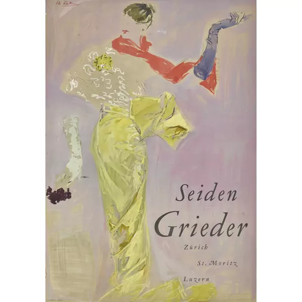 "Seiden Grieder Zürich, St. Moritz, Luzern"
