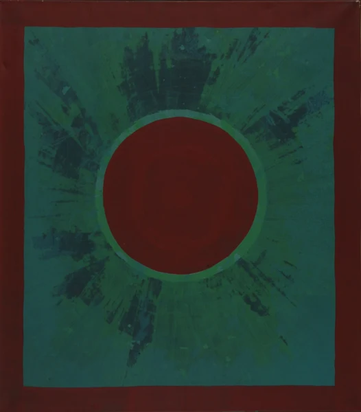 Hans Fischli — Kreis im grünen Rechteck, 1969