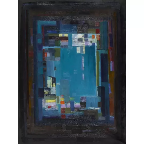 "Zeichen auf blauem Grund"