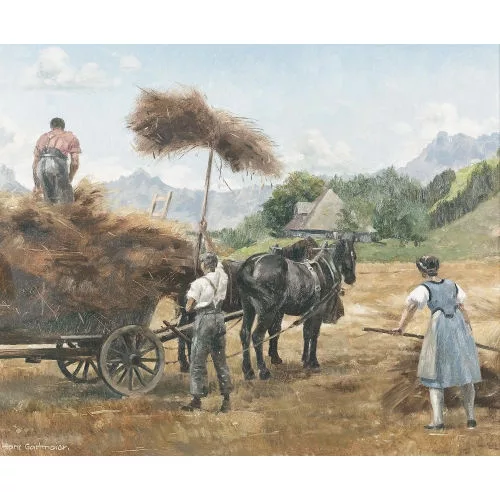 Hans Gartmeier — Bauern bei der Feldarbeit.