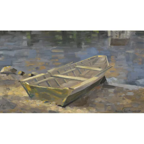Hans Gartmeier — Ruderboot am Seeufer.