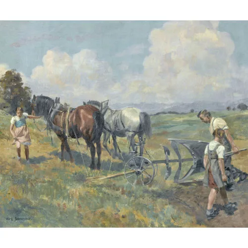 Hans Gartmeier — "Pflügender Bauer aus dem Emmental".