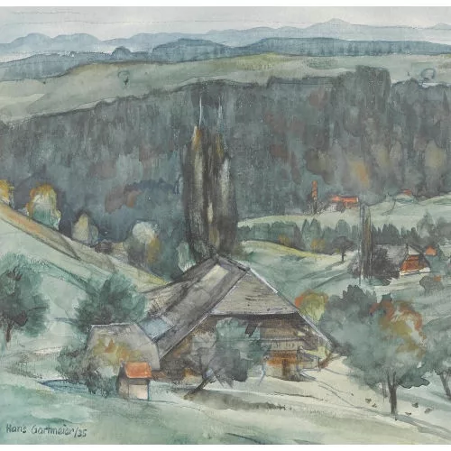 Hans Gartmeier — Emmentaler Landschaft im Frühherbst.