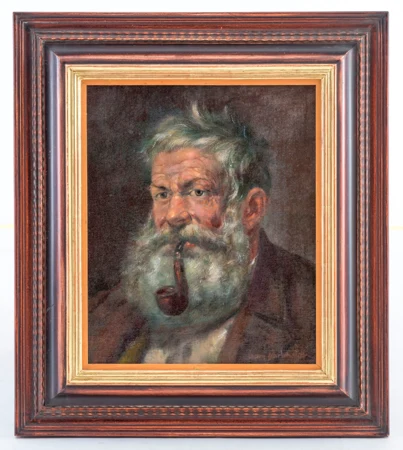 Portrait d'homme à la pipe