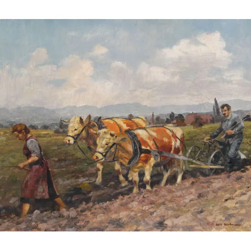 Hans Gartmeier — "Beim Pflügen".