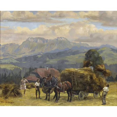 Hans Gartmeier — Heuernte im Emmental.