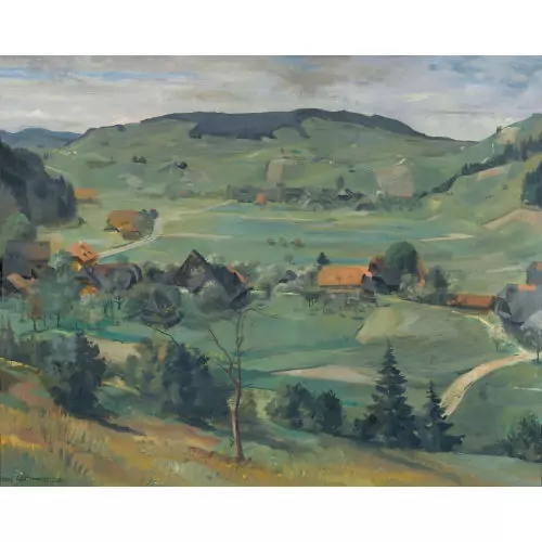 Emmentaler Landschaft im Frühling