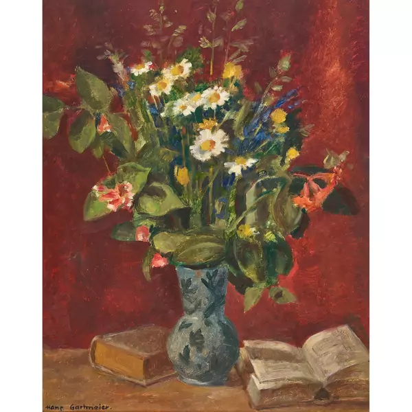 "Stilleben mit Feldblumen"