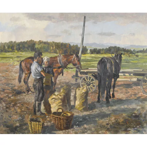 Hans Gartmeier — "Kartoffelernte".