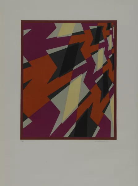 Hans Hinterreiter — 2 Blätter: Komposition, 1974