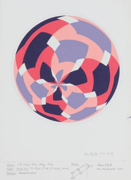 Hans Hinterreiter — 2 Blätter: Ohne Titel (Opus 59); Opus 59 B, 1975