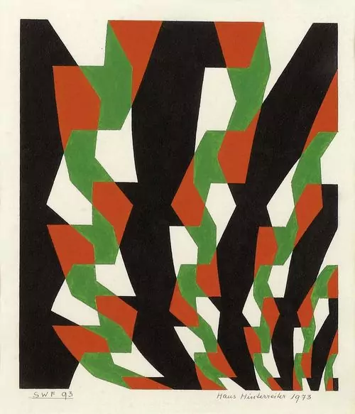 HINTERREITER, HANS — Komposition SWF 93. 1973. — Koller Auktionen