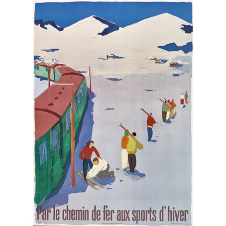 "Par le chemin de fer aux sports d'hiver"