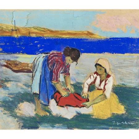 Zwei Frauen am Strand